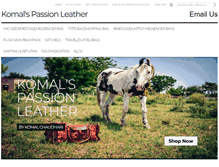 Tablet Screenshot of passionleather.com